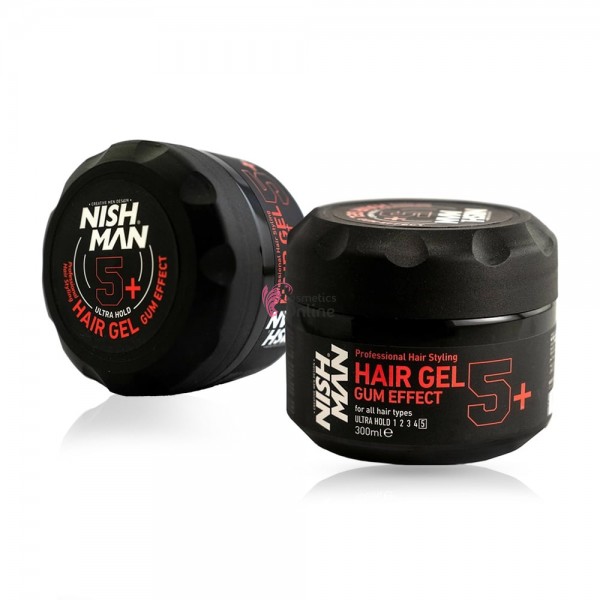 Gel pentru par cu fixare extra, NISH MAN ULTRA HOLD 5+ 300ml